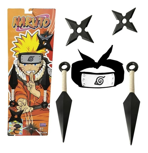 Naruto Sasuke Espada Katana Bandana Vincha Uchiha Anime Niño
