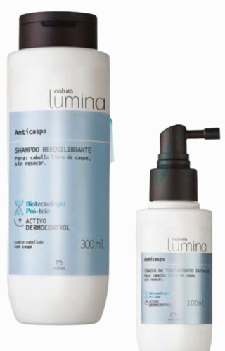 Natura Lumina Tratamiento Anti Caspa Shampoo+ Tónico + Envió