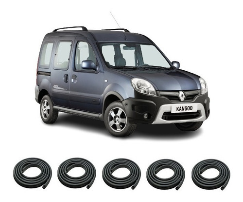 R Kangoo 2 Burletes Puertas + 2 Portones Corredizos + 1 Baul