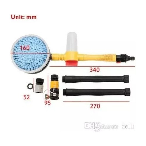 Kit Cepillo Automático Giratorio De Lavado Auto Hogar