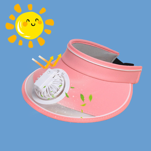 Gorro En L Con Ventilador Para Mujer, Sombrero Con Visera Pa