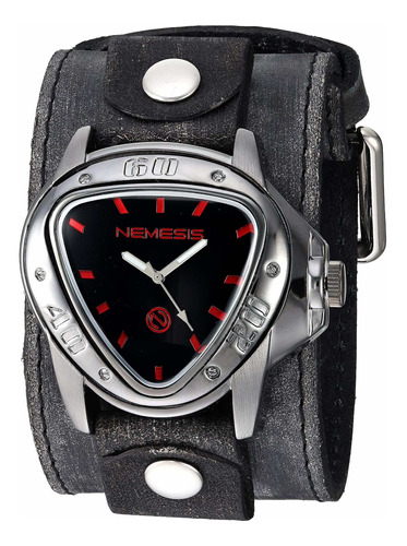 Reloj Hombre Nemesis Flbb528r Cuarzo 50mm Pulso Gris En