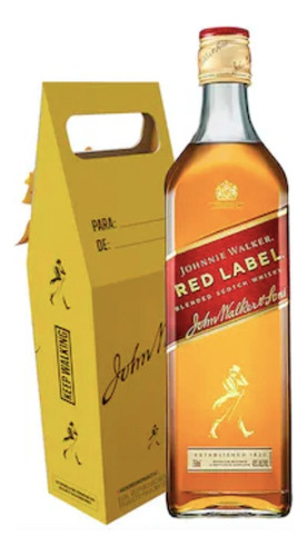 Johnnie Walker Red Label 750ml + Estuche De Regalo