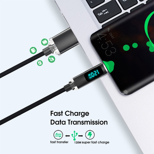 Pantalla Digital Led Tipo C: Cable De Carga Tipo C Y Cables