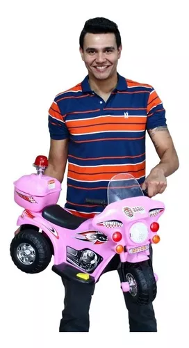 Triciclo Elétrico Infantil Moto Elétrica Infantil Bz Cycle Rosa Barzi  Motors