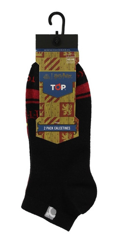 Imagen 5 de 5 de Calcetines Tobilleros Harry Potter Pack 2 C1 Top