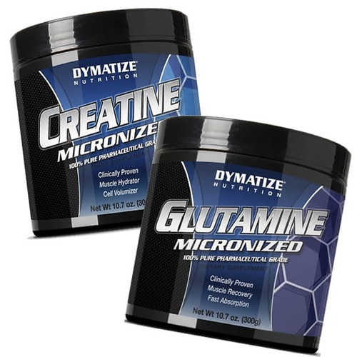 Glutamina 300g + Creatina 300g - Dymatize - Micronized