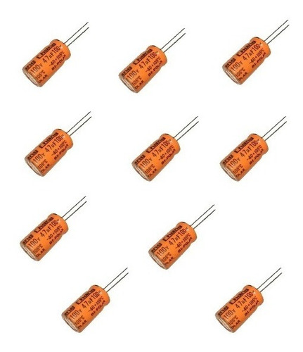 10 Peças Capacitor Bipolar 100uf X 100v Driver Corneta