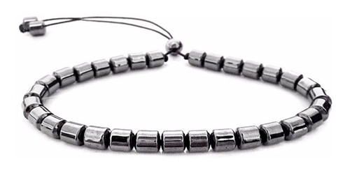 Pulseira De Pedras Hematita Masculina E Feminina.