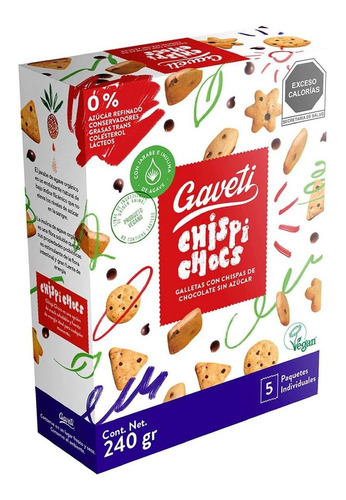 Galletas Saludables Gaveti Chispi Chocs 240 G