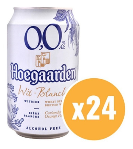 Cerveza Hoegaarden 0.0 Lata 330 Ml X24