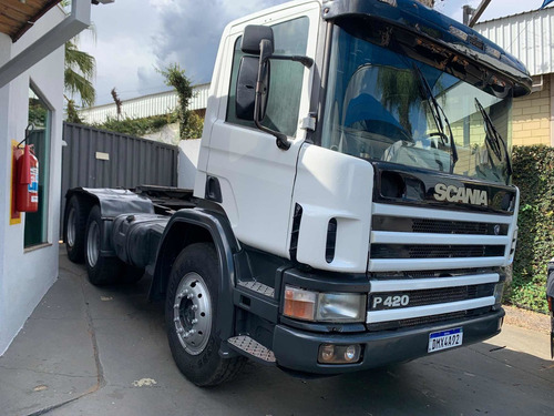 Scania 124 420 6x4 Cavalo, Un Dono Motor Novo Ar Cond.