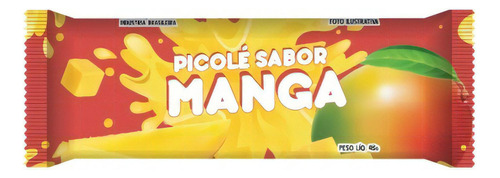 Saquinho Bopp P/ Picolé Sabor Manga 7cm X 17,5cm C/245 Un