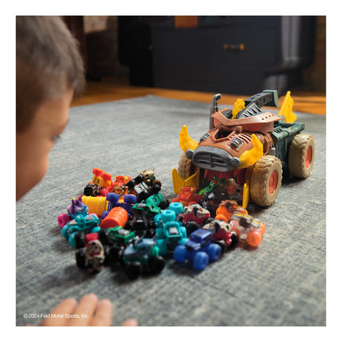 Camión Toy Monster Jam Mini Jam Megalodon Mad Hog Chomper