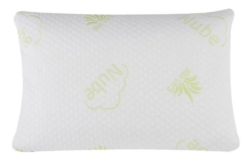 Imagen 2 de 6 de Almohada De Fibras Virgenes Nube Aloe Vera 80cm X 45cm