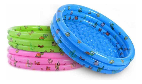 Piscina Inflable Plástico Bebe 3 Anillos 80 X 35 Cms Verano