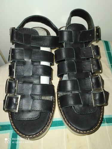 Sandalias Franciscanas Color Negra Nro. 39