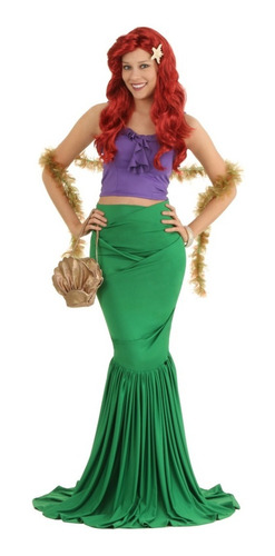 Disfraz De Sirena Sirenita Ariel Para Damas Envio Gratis