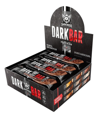 Kit Dark Bar Darkness Chocolate Ao Leite Chips 8x Barrinhas Sabor Chocolate Ae Leite Com Chocolate Chips