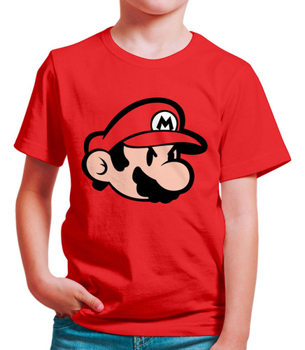 Polo Niño Mario Bros Face (d0426 Boleto.store)