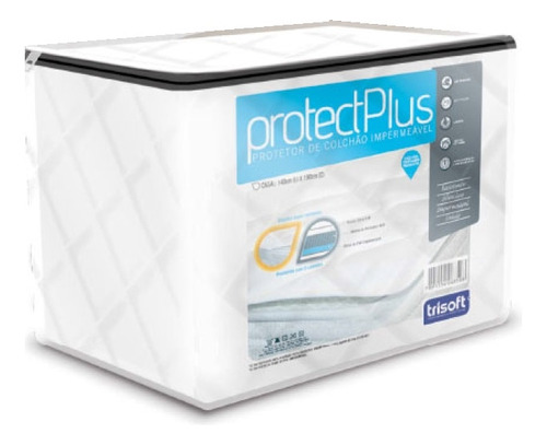 Protetor Colchão  Solteiro Impermeável Protect Plus Trisoft