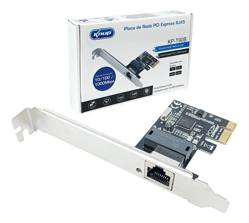 Placa De Rede Gigabit Lan Rj45 Pci Express 1000mbps Para Pc