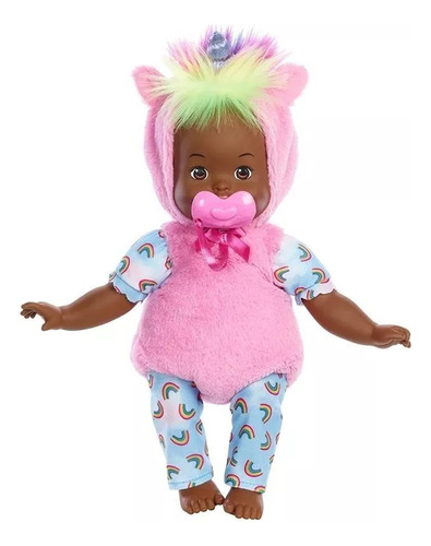 Little Mommy Disfraz Unicornio Arcoiris Bebe Morenita