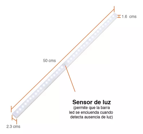 NEWO Barra Luz Led sensor de movimiento recargable 15 cms magnética