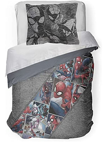 Jay Franco Marvel Spiderman Grunge Full Comforter & Sham Set