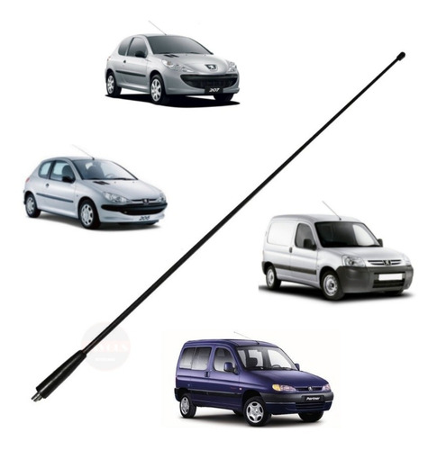 Varilla Mastil Antena Peugeot 206 207 306 405 Partner Largo