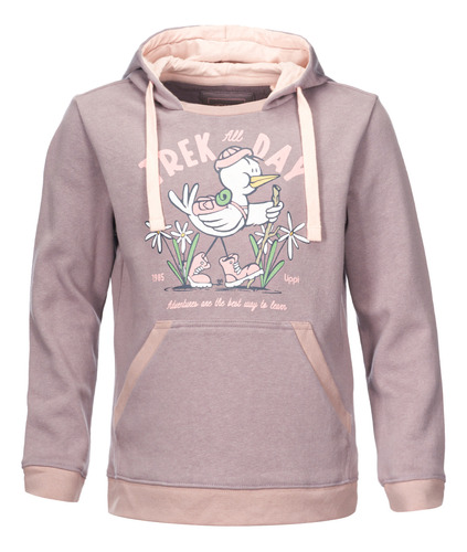 Poleron Niña Lippi Insigne Hoody  Lila