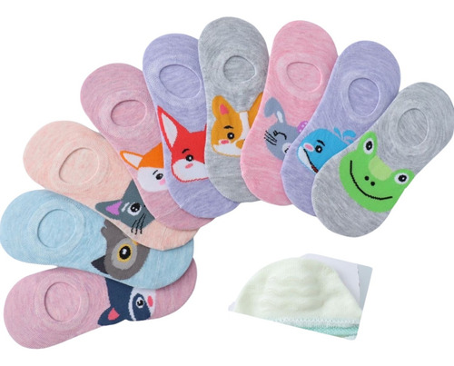 Pack 12. Calcetin Panchita Mujer Qikun. Diseño Perros. Bambú