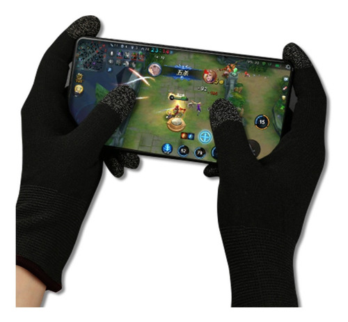 Imagen 2 de 10 de 2 Pz Guantes Funda Gamer P/ Antisudor Shot Teléfono Móvil