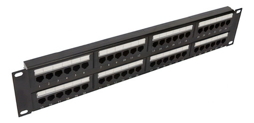 Patch Panel 48 Portas Cat 6e - Seclan Wt-2178c-110-48p