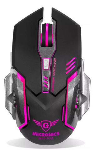 Mouse Usb Led Gamer 6 Botones Sporting Mic M838 Micronics