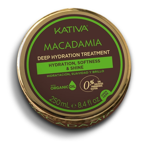 Kativa Macadamia Máscara Hidratante Cabello Seco X 250ml
