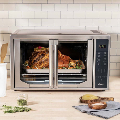 Horno Digital Con Freidora De Aire Oster® 42l De Capacidad Color Plateado 110v