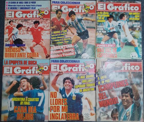 Revistas El Gráfico Mundial 1986 (lote De 7) (Usado)