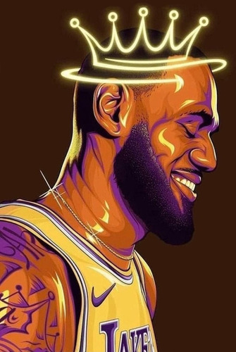 Poster Lebron James 40x70 Vinilo Premium