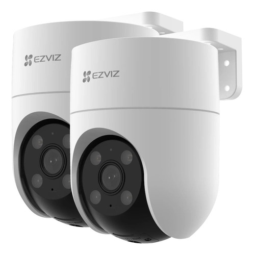 Combo X 2 Camara Ezviz H8c 360 Exterior Wifi Color Sirena