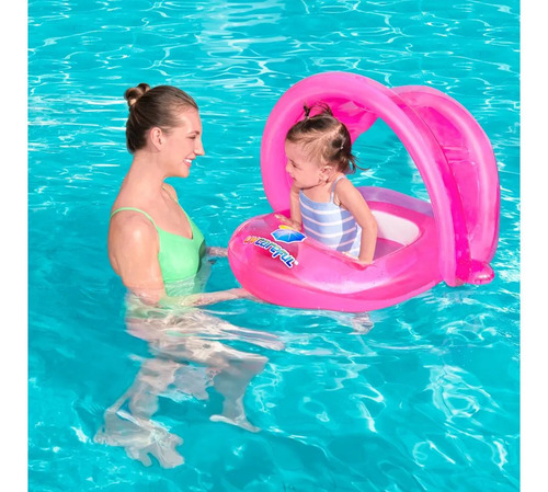 Inflable Andadera Con Techo Infantil Salvavidas Bluescape