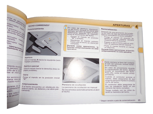 Peugeot 308 / 408 2016 Manual Del Usuario (Usado)