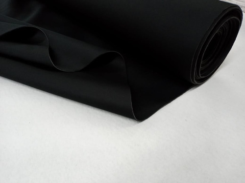 Tecido Malha Neoprene 2mm Preto Impermeável Dupla Face