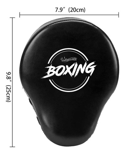 Modernas Manoplas Box Guantes Curvados Piel De Entrenamiento