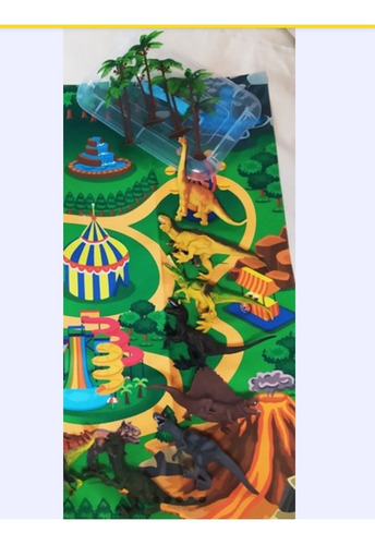 Imagen 4 de 6 de Juego De Dinosaurio Con Tapete De Juego Leer Descripción
