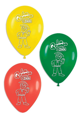 Globos Bombas Estamados X20u La Granja De Zenon