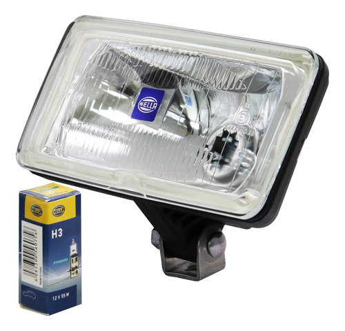 Farol Hella 550 Comet Luz Cristal H3 12v Con Tapa