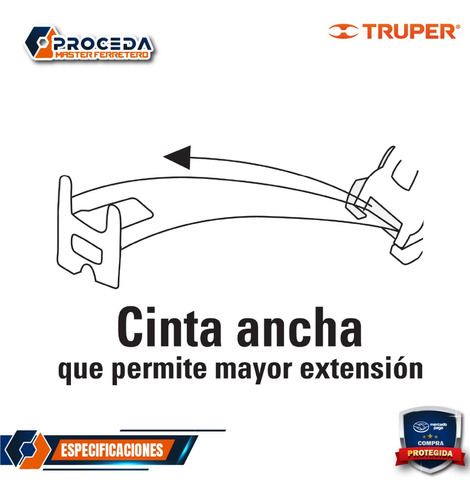 Flexómetro Gripper Contra Impactos 10 M Cinta 32 Mm 14582