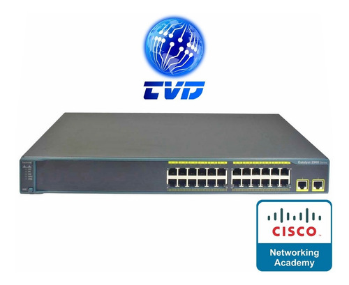 Switch Cisco Catalyst 2960 (gestionable) X24 - Fastethernet (Reacondicionado)