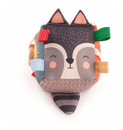 Imagen 1 de 4 de Cubo Sensorial Mapache · Enrique · + 3 Meses. Algodon